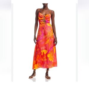 FARM Rio Summer Garden Ombre Midi Dress